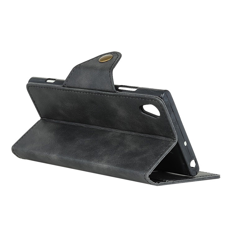 Wallet Leather Stand Case for Asus ZenFone Live (L1) ZA550KL - Black-6