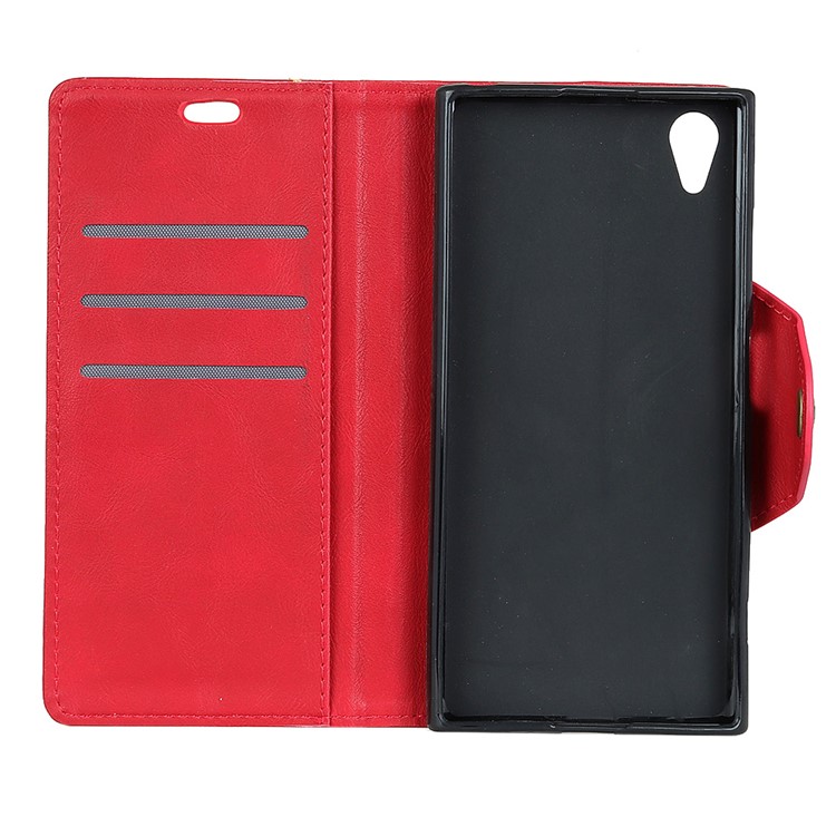 Wallet Leather Stand Cover for Asus ZenFone Live (L1) ZA550KL - Red-5