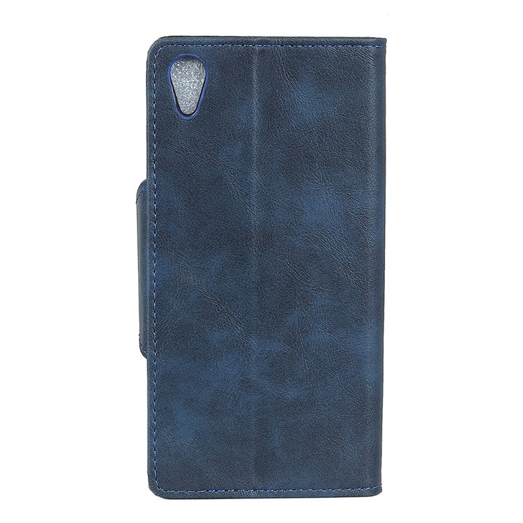 Wallet Leather Case with Stand for Asus ZenFone Live (L1) ZA550KL - Dark Blue-4