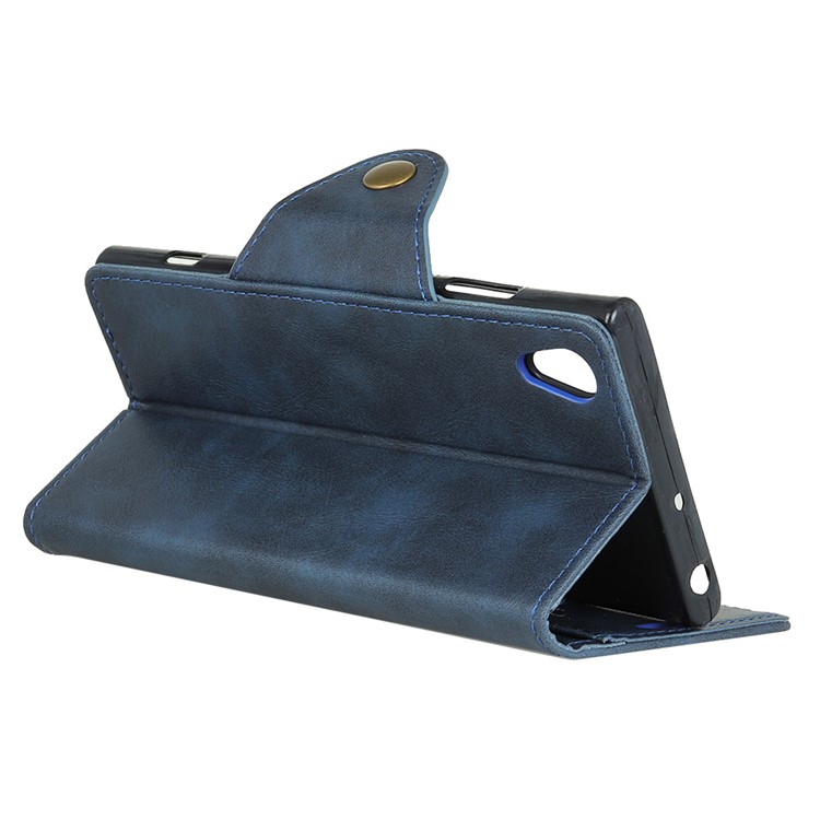 Wallet Leather Case with Stand for Asus ZenFone Live (L1) ZA550KL - Dark Blue-6