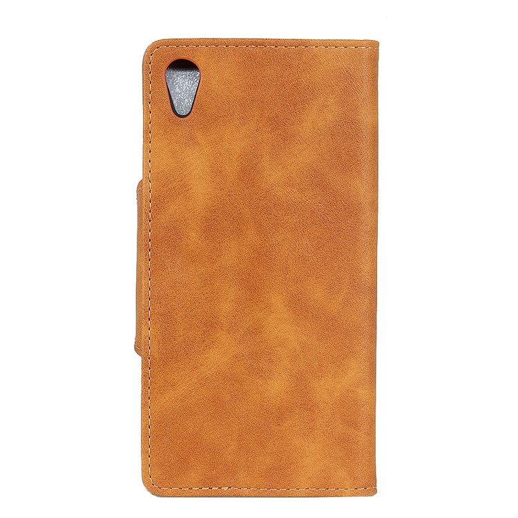 Wallet Leather Cover with Stand for Asus ZenFone Live (L1) ZA550KL - Brown-4