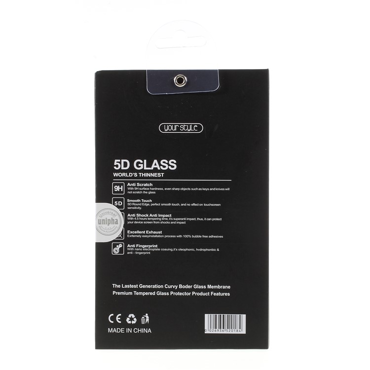50Pcs/Lot Universal Package Box for 5D Tempered Glass Screen Protective Film, Size: 16 x 8.5cm - Black-2