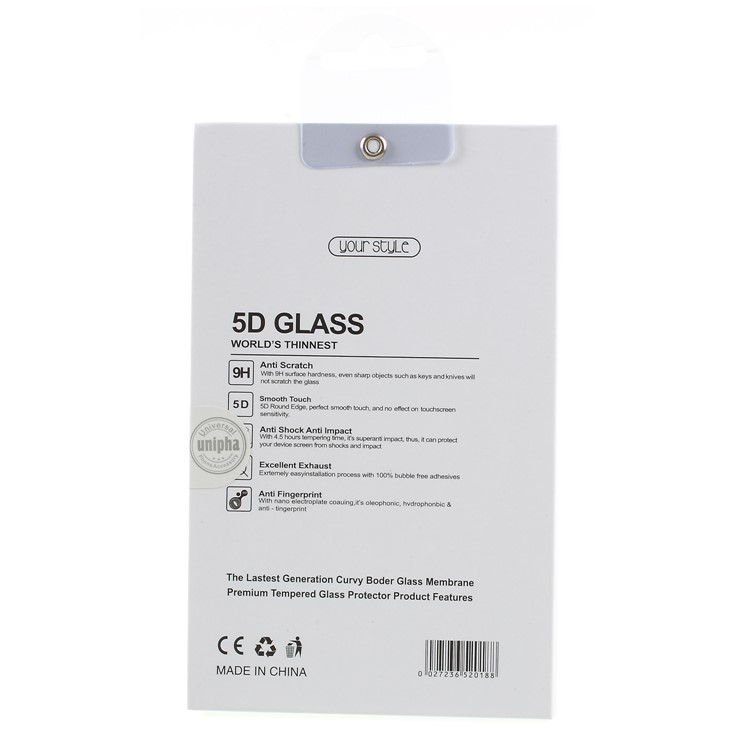 50Pcs/Lot Universal Retail Packaging Box for 5D Tempered Glass Screen Protective Film, Size: 16 x 8.5cm - White-3