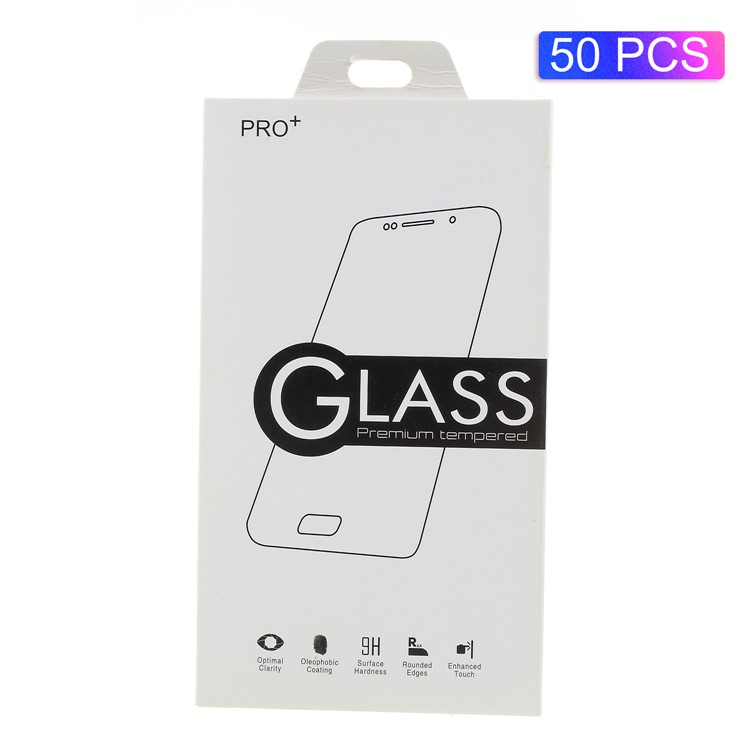 50Pcs/Lot Universal Paper Retail Package for Tempered Glass Screen Protector, Size: 16 x 8cm - Style D-1