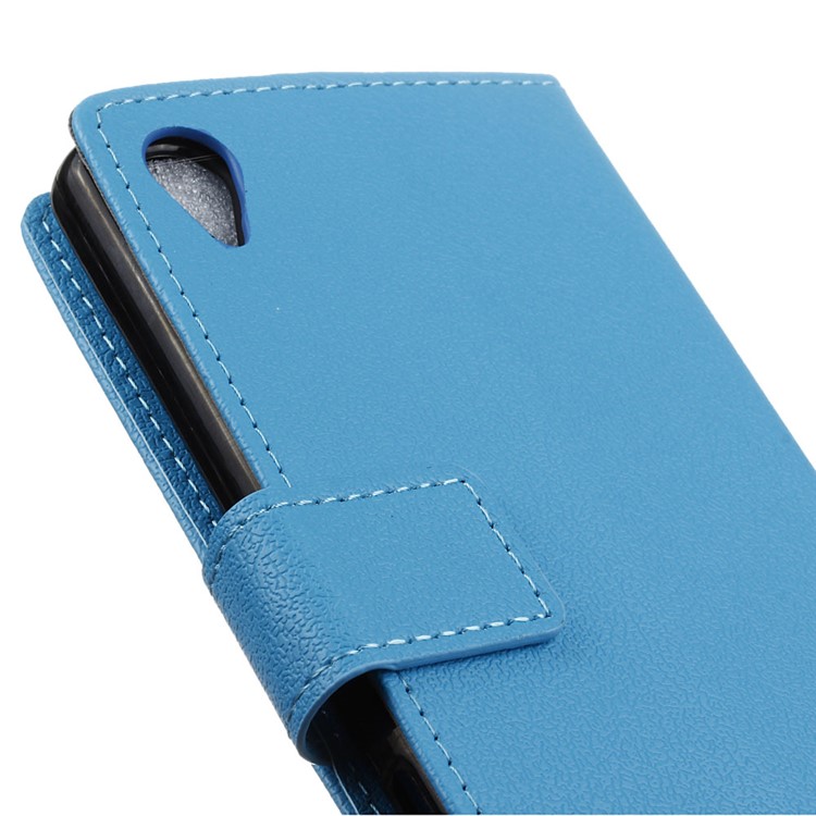 PU Leather Magnetic Wallet Protection Cell Phone Cover for Asus ZenFone Lite (L1) ZA551KL / Live (L1) ZA550KL - Blue-3