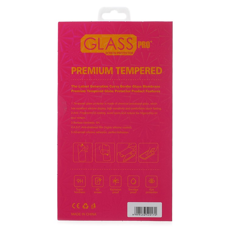 50Pcs/Lot Laser Carving Universal Retail Package for Tempered Glass Screen Protector, Size: 16.5 x 9cm - Red-3