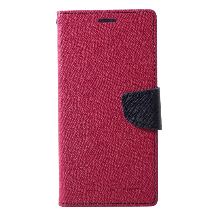 MERCURY GOOSPERY Fancy Flip Leather Wallet Stand Shell Case for Asus Zenfone 5 Lite ZC600KL - Rose-1