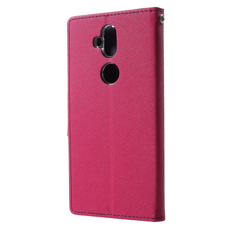 MERCURY GOOSPERY Fancy Flip Leather Wallet Stand Shell Case for Asus Zenfone 5 Lite ZC600KL - Rose-2