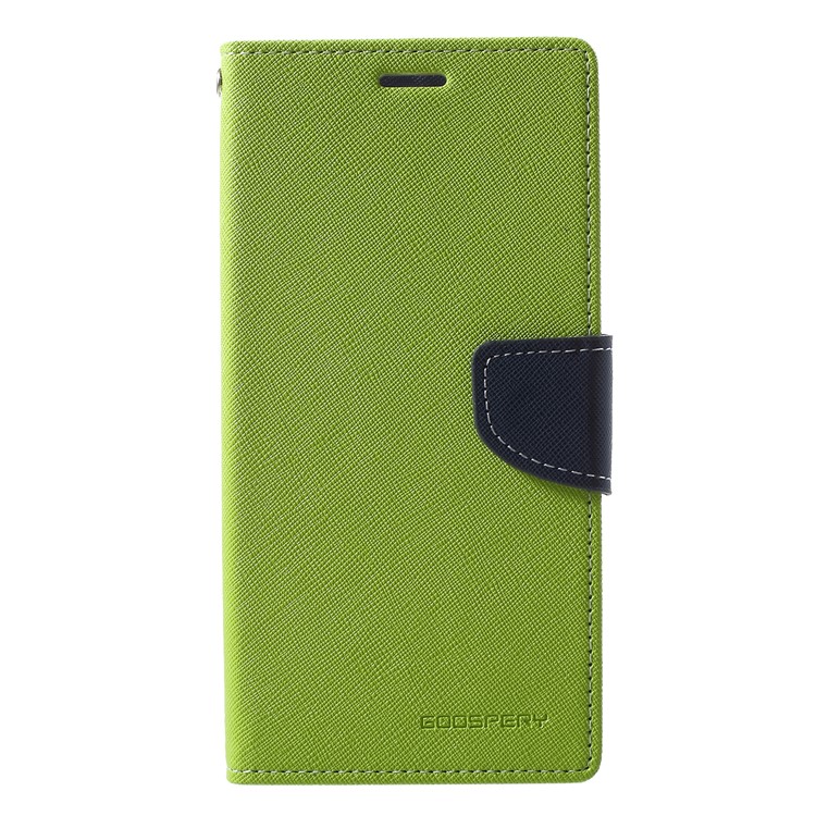 MERCURY GOOSPERY Fancy Flip Leather Wallet Stand Cover for Asus Zenfone 5 Lite ZC600KL - Green-1