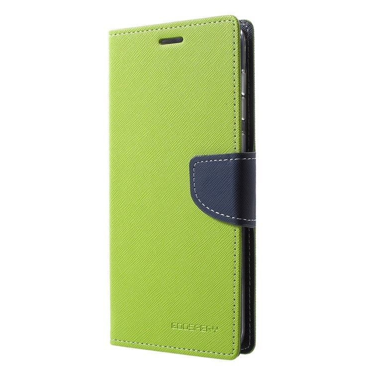 MERCURY GOOSPERY Fancy Flip Leather Wallet Stand Cover for Asus Zenfone 5 Lite ZC600KL - Green-3