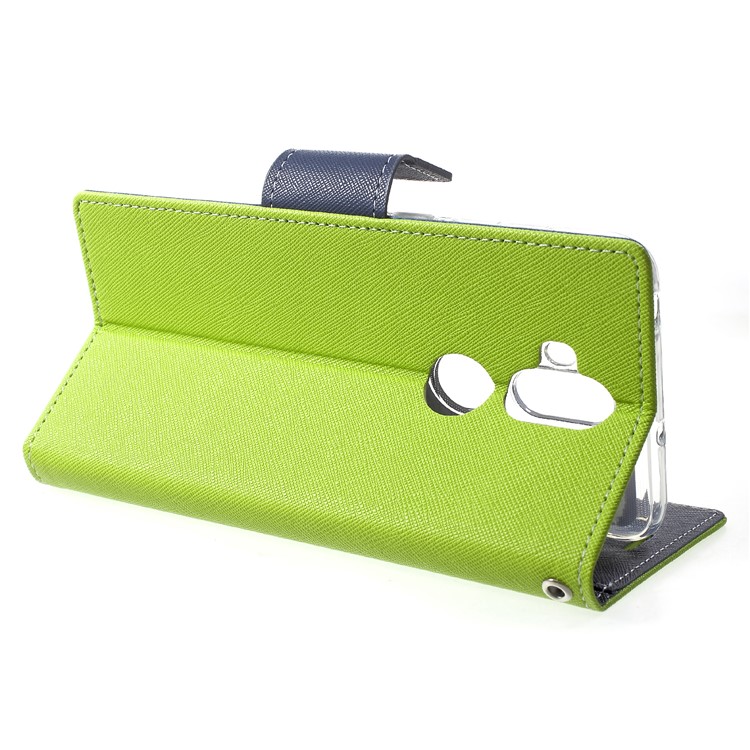MERCURY GOOSPERY Fancy Flip Leather Wallet Stand Cover for Asus Zenfone 5 Lite ZC600KL - Green-4