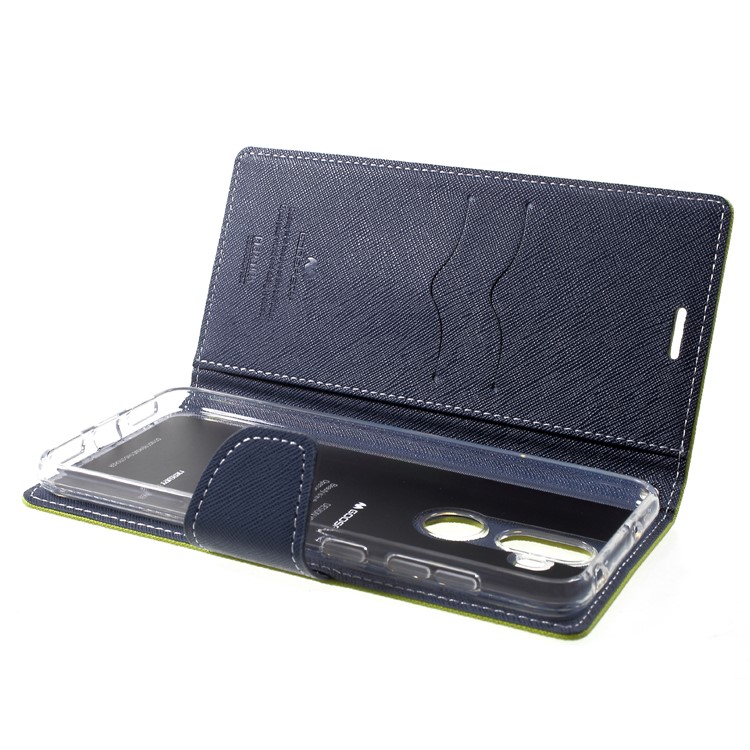 MERCURY GOOSPERY Fancy Flip Leather Wallet Stand Cover for Asus Zenfone 5 Lite ZC600KL - Green-5