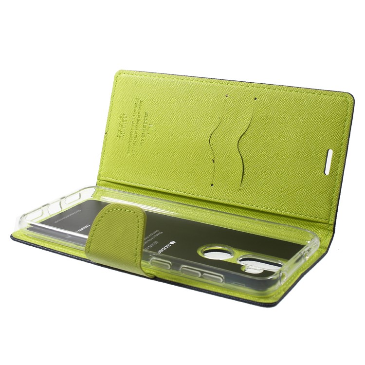 MERCURY GOOSPERY Fancy Flip Leather Cellphone Wallet Case for Asus Zenfone 5 Lite ZC600KL - Dark Blue-5