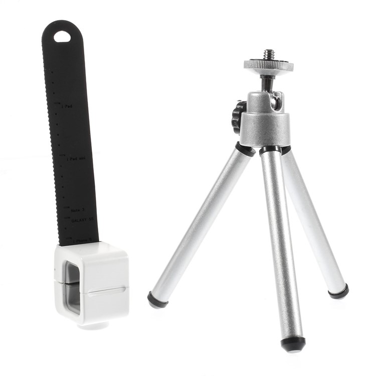 Supporto adattatore mini tripod ASHUTB + supporto Q per smartphone, larghezza supporto: 20-140mm-4