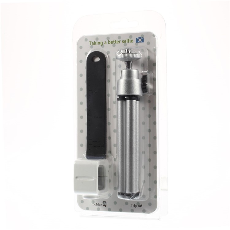 Supporto adattatore mini tripod ASHUTB + supporto Q per smartphone, larghezza supporto: 20-140mm-8