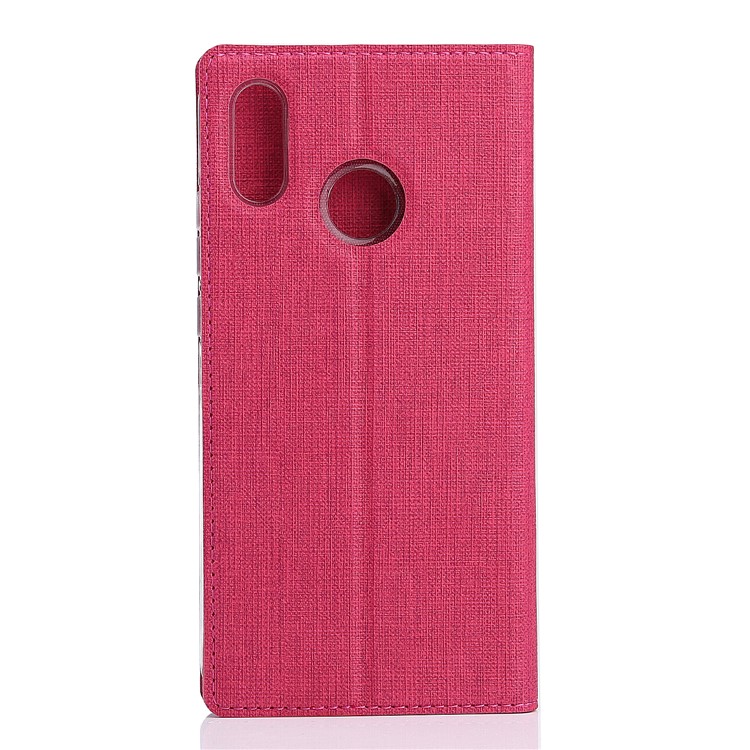 VILI DMX Cross Texture Card Holder Leather Stand Case for Asus Zenfone Max Pro (M1) ZB601KL - Rose-3