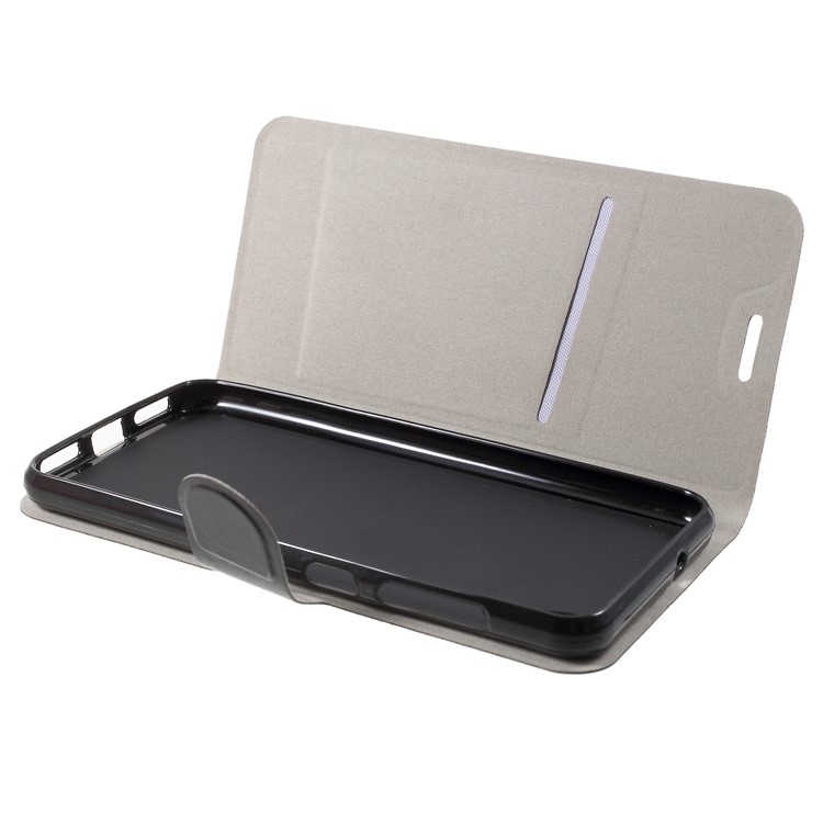 Crazy Horse Texture Stand Leather Card Slot Mobile Cover (Built-in Steel Sheet) for Asus ZenFone Lite (L1) ZA551KL / Live (L1) ZA550KL - Black-5