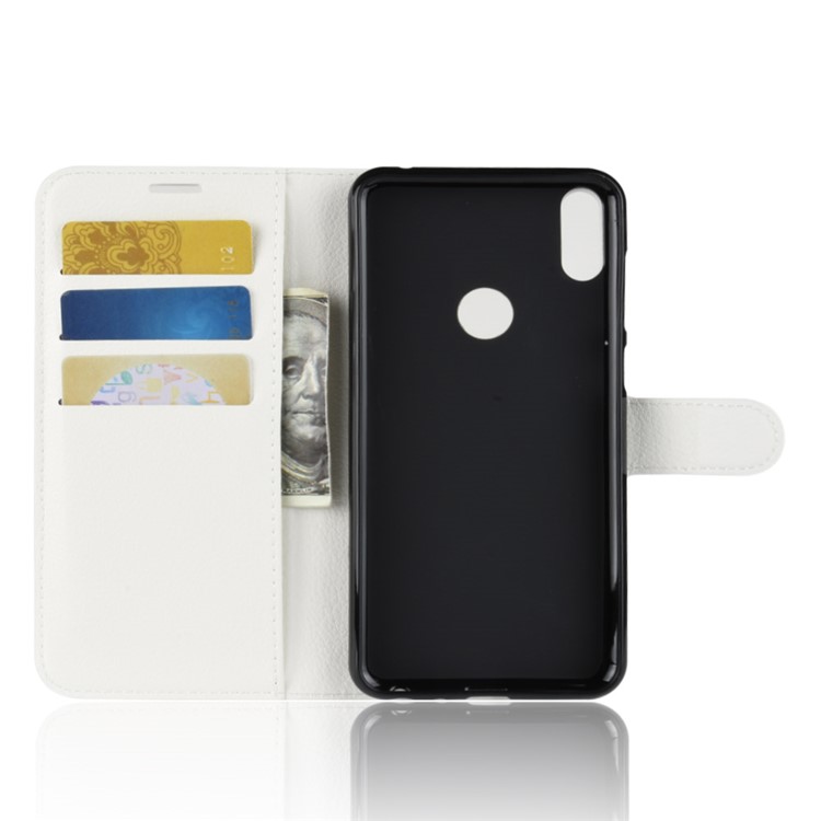 Litchi Skin Wallet Leather Stand Cover for Asus Zenfone Max Pro (M1) ZB601KL - White-3