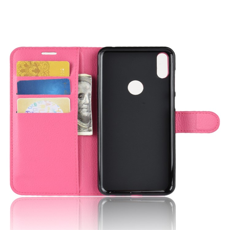 Litchi Skin Wallet Leather Cell Phone Case for Asus Zenfone Max Pro (M1) ZB601KL - Rose-3
