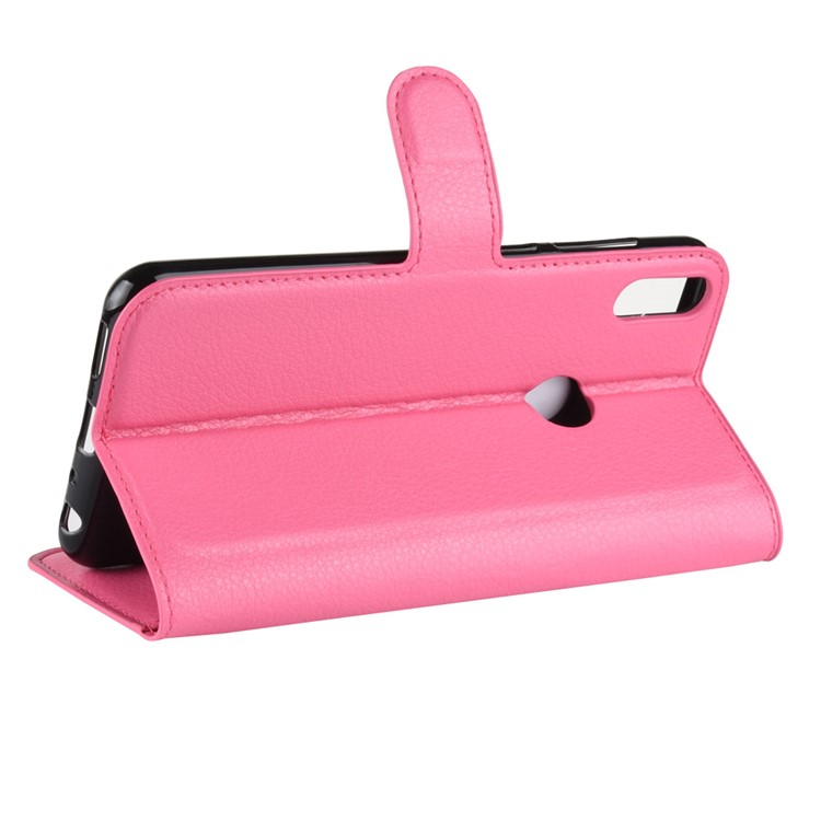 Litchi Skin Wallet Leather Cell Phone Case for Asus Zenfone Max Pro (M1) ZB601KL - Rose-5