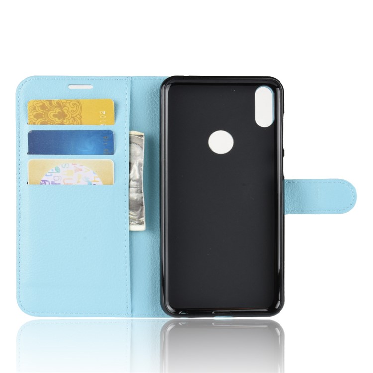 Litchi Skin Leather Wallet Case for Asus Zenfone Max Pro (M1) ZB601KL - Baby Blue-3