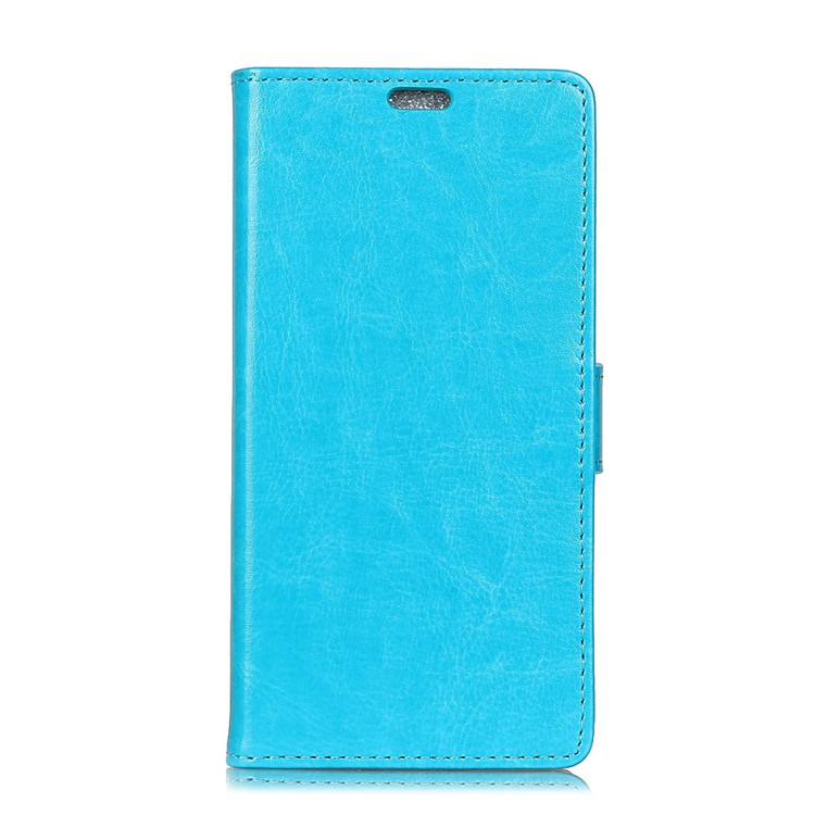 Crazy Horse PU Leather Stand Phone Cover for Asus ZenFone Live (L1) ZA550KL - Blue-2