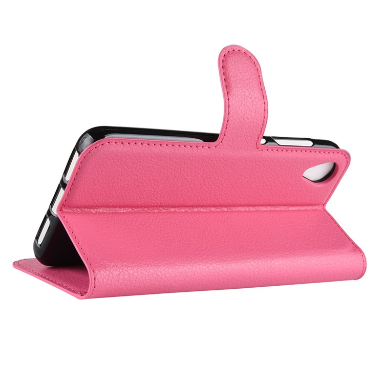 Litchi Skin Wallet Leather Stand Flip Case for Asus ZenFone Live (L1) ZA550KL / Lite (L1) ZA551K - Rose-5