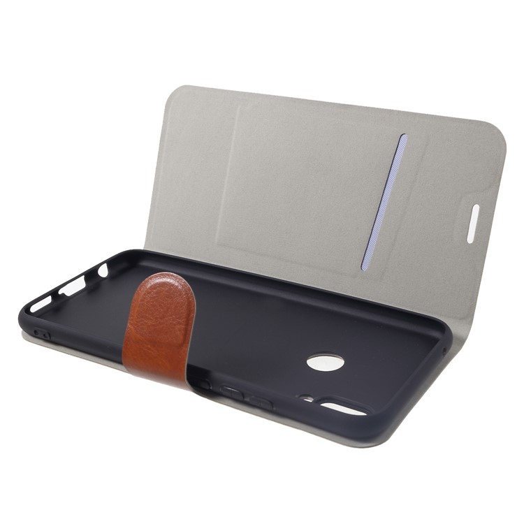 Crazy Horse Texture Stand Card Holder Leather Phone Case for Huawei nova 3i / P Smart+ - Brown-5