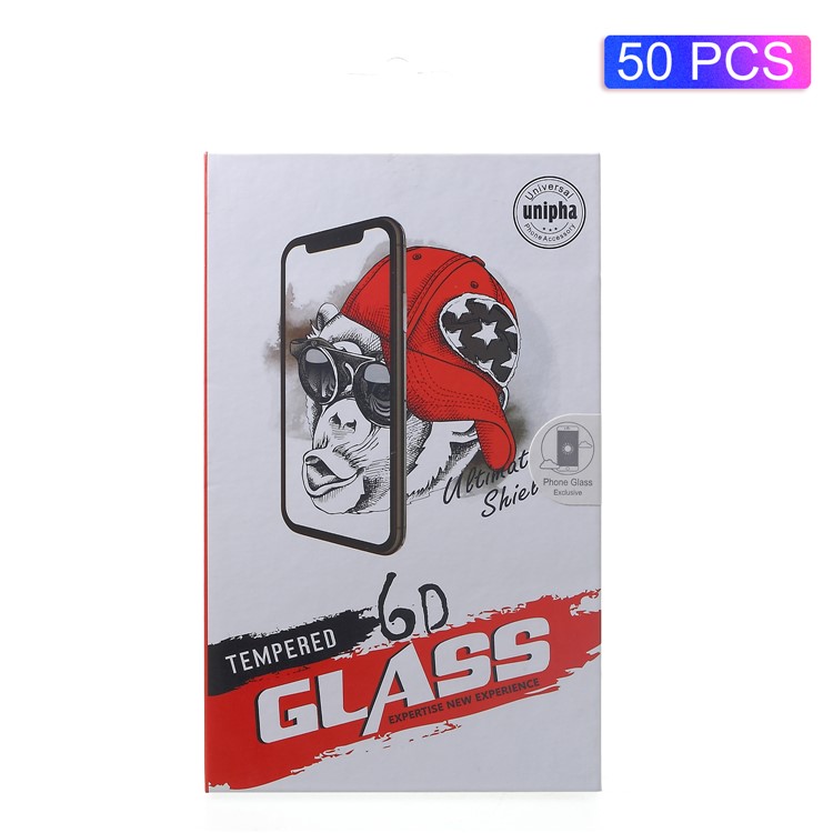 50Pcs/Lot Universal Protective Package with Hanging Hook for Tempered Glass Screen Protector - Cool Animal in Glasses and Hat-1