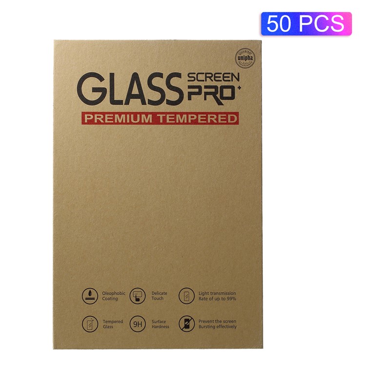 50Pcs/Lot Universal Kraft Paper Package Box with Hook for Tempered Glass Screen Protector - Style A-1
