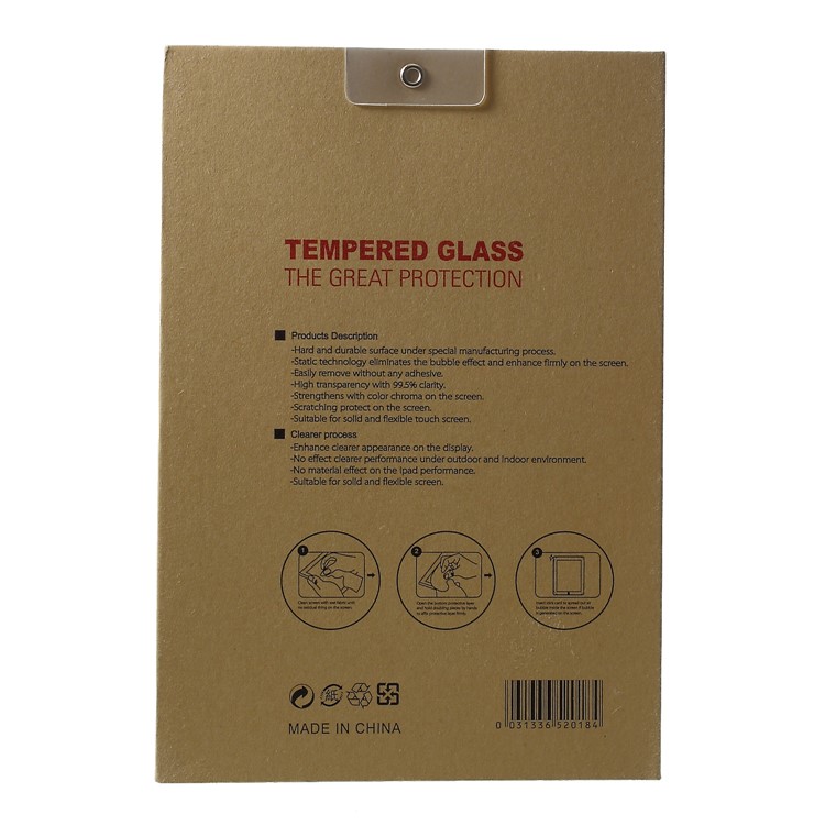 50Pcs/Lot Universal Kraft Paper Package Box with Hook for Tempered Glass Screen Protector - Style A-3