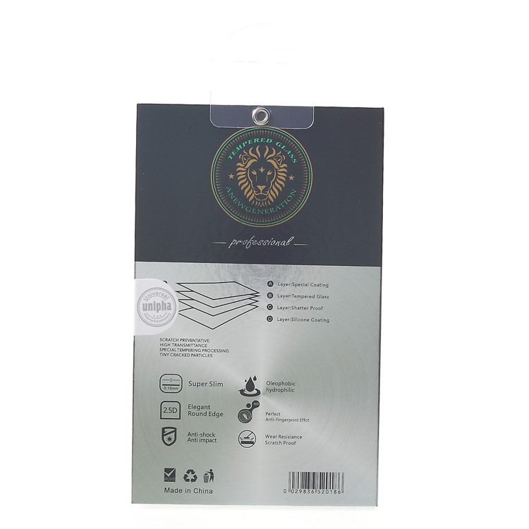 50Pcs/Lot Universal Aluminum Foil Package with Hook for Tempered Glass Screen Protector - Style A-3