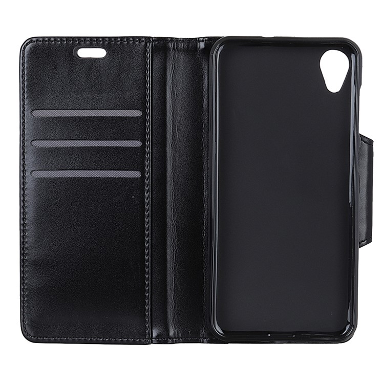 PU Leather Case Card Slots All Round Protection Leather Cover for Asus ZenFone Lite (L1) ZA551KL / Live (L1) ZA550KL - Black-3