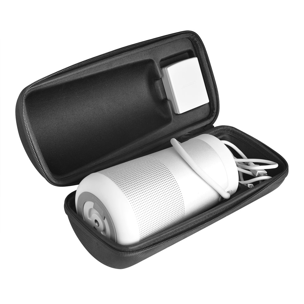 Stoßfeste, Tragbare Aufbewahrungstasche Aus Nylon-Kohlefaser Für BOSE Soundlink Revolve + - Schwarz-2