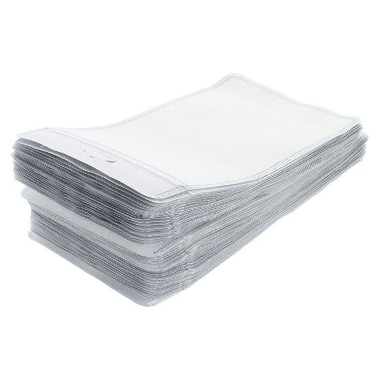 50Pcs/Lot Cloth and PET Packaging Bag for iPhone Case, Size: 18 x 11cm - Silver Color-3