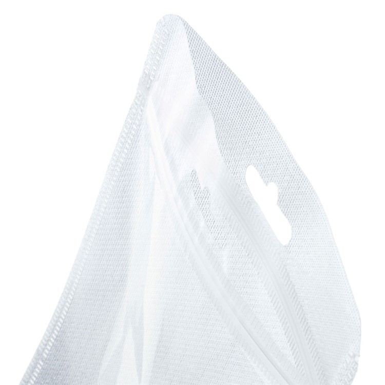 50Pcs/Lot Cloth and PET Packaging Bag for iPhone Case, Size: 18 x 11cm - Silver Color-4