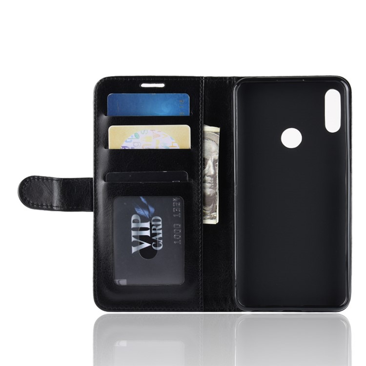 Crazy Horse Wallet Leather Stand Cell Phone Case with Magnet for Asus Zenfone Max Pro (M2) ZB631KL - Black-6