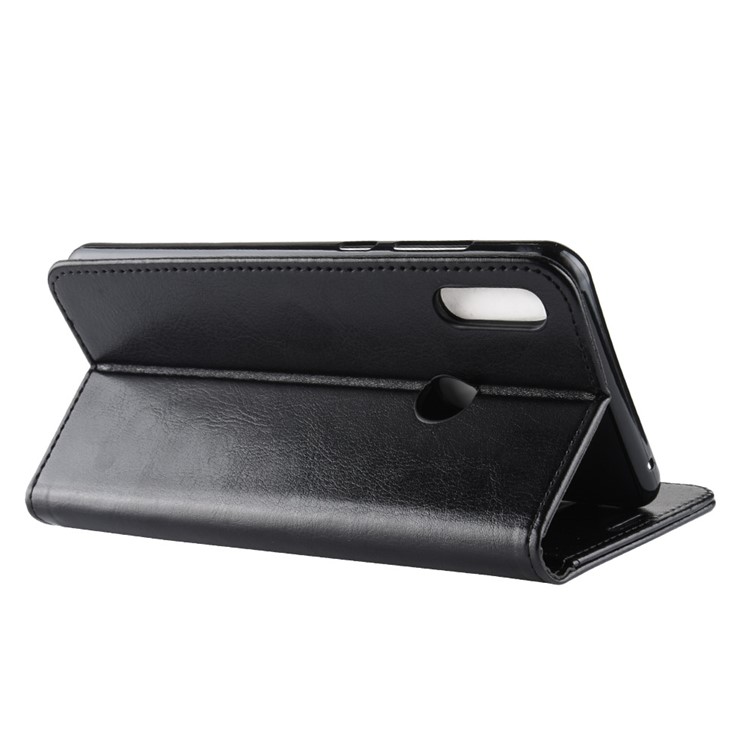 Crazy Horse Wallet Leather Stand Cell Phone Case with Magnet for Asus Zenfone Max Pro (M2) ZB631KL - Black-8