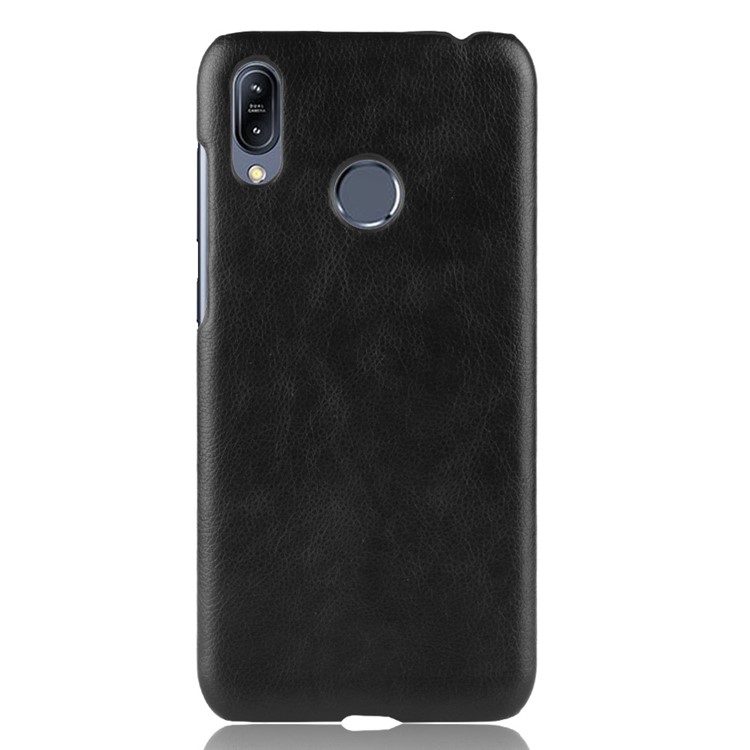 Litchi Texture PU Leather Coated Plastic Mobile Case for Asus Zenfone Max (M2) ZB633KL - Black-2