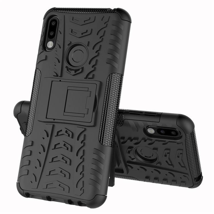 Cool Tyre PC + TPU Hybrid Case with Kickstand for Asus Zenfone Max Pro (M2) ZB631KL - Black-2