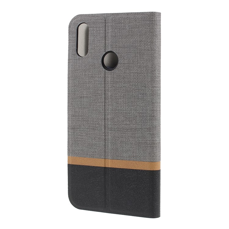 Cross Pattern Leather Card Holder Phone Cover (Built-in Steel Sheet) for Asus Zenfone Max (M2) ZB633KL - Grey-5