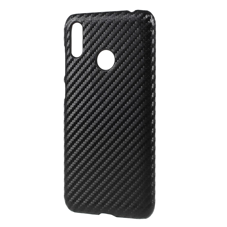 Leather Coated PC Phone Cover for Asus Zenfone Max (M2) ZB633KL - Carbon Fiber Texture-2