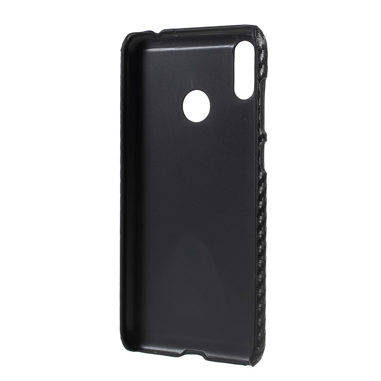 Leather Coated PC Phone Cover for Asus Zenfone Max (M2) ZB633KL - Carbon Fiber Texture-3