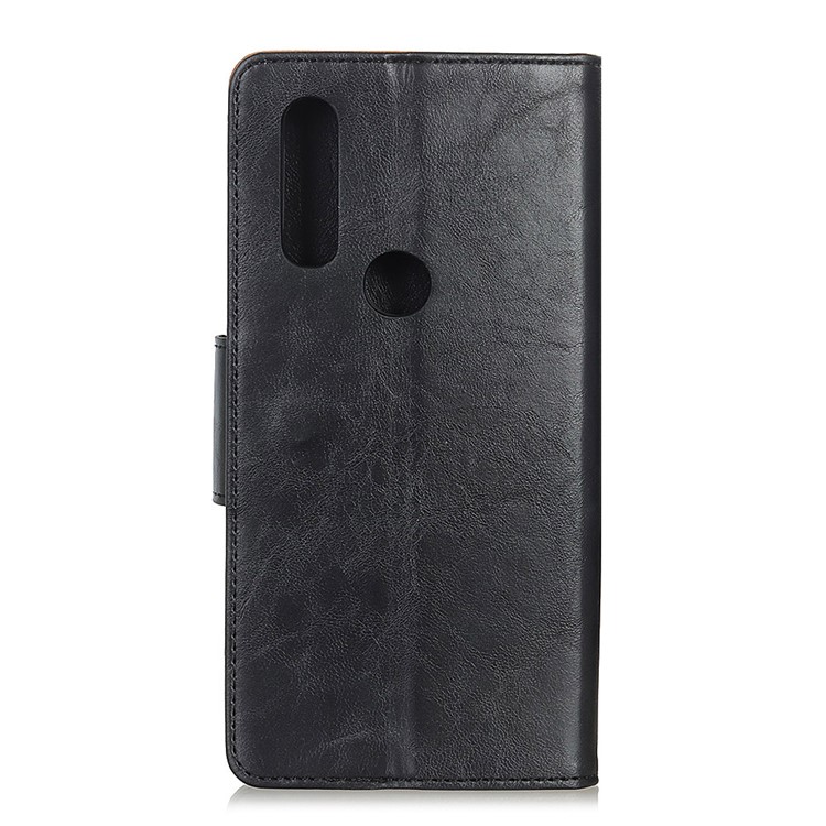 Crazy Horse Split Leather Wallet Cellphone Case for Asus Zenfone Max Plus (M2) ZB634KL - Black-11