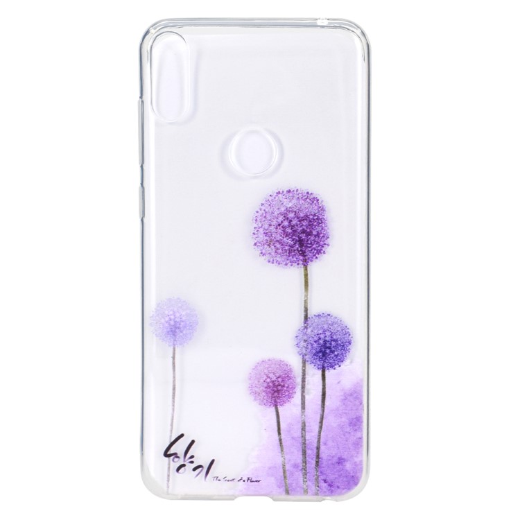 Estampa Padrão Macio TPU Telefone Case Para Asus Zenfone Max Pro (m2) ZB631KL - Dente De Leão-2