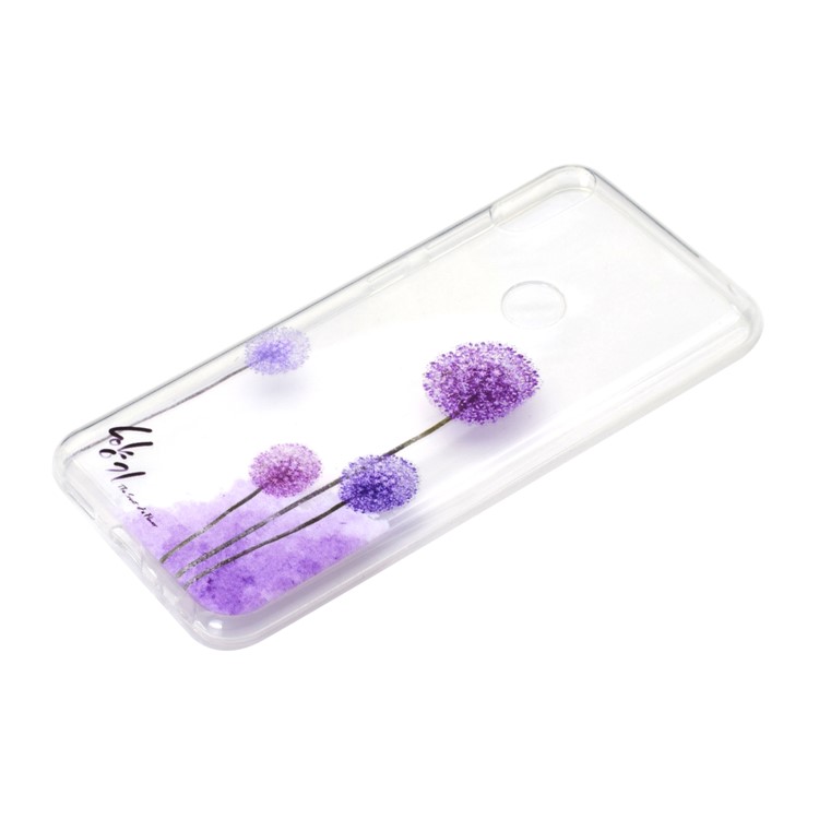 Estampa Padrão Macio TPU Telefone Case Para Asus Zenfone Max Pro (m2) ZB631KL - Dente De Leão-3