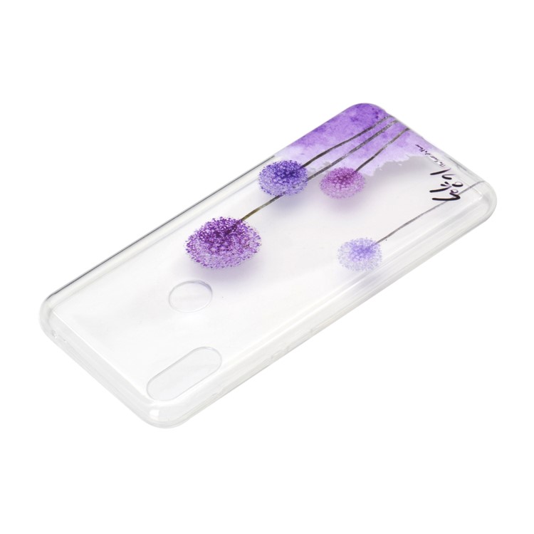Estampa Padrão Macio TPU Telefone Case Para Asus Zenfone Max Pro (m2) ZB631KL - Dente De Leão-4