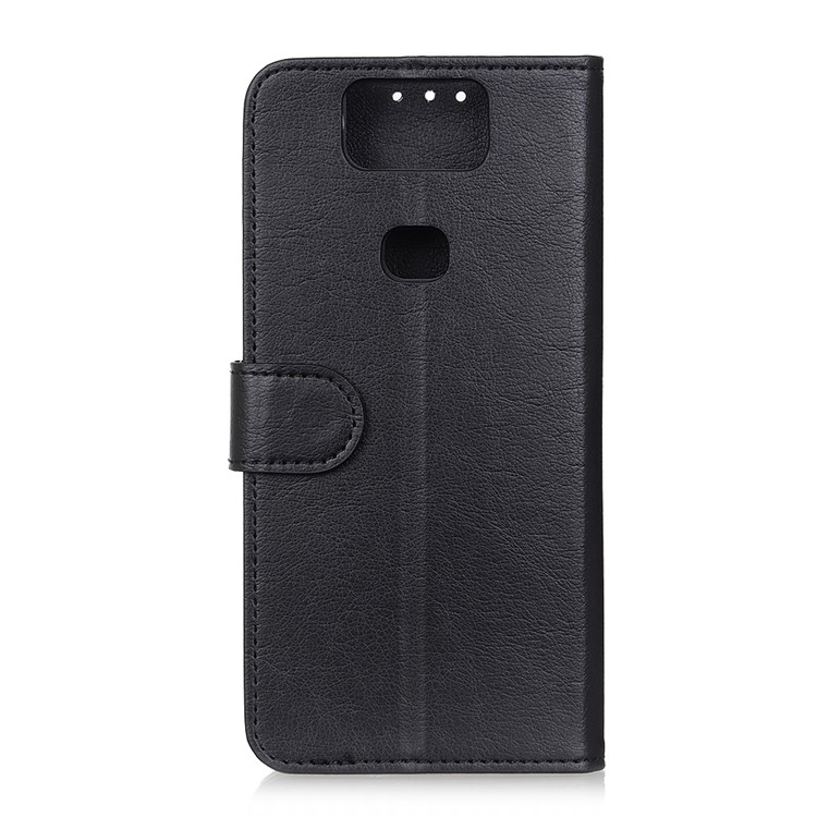 Wallet Stand Leather Phone Case for Asus Zenfone 6 ZS630KL - Black-6