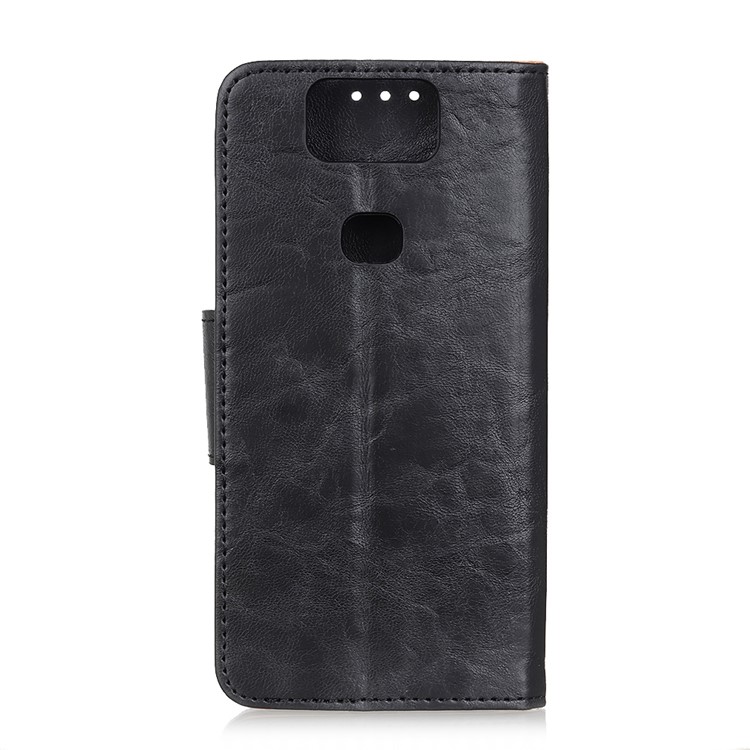 Crazy Horse Magnetic Stand Wallet Split Leather Protective Case for Asus Zenfone 6 ZS630KL - Black-10