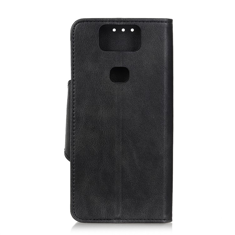 PU Leather Wallet Stand Mobile Case for Asus Zenfone 6 ZS630KL - Black-10